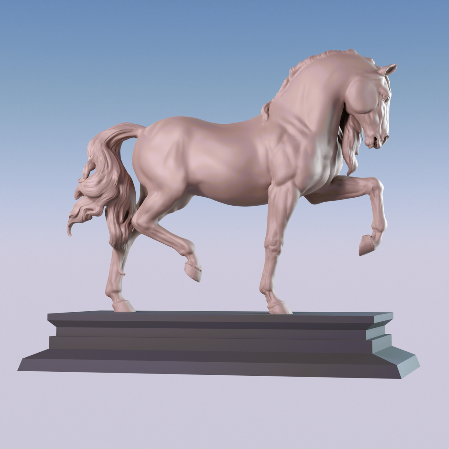 Andalusian model horse resin - ready to prep then paint