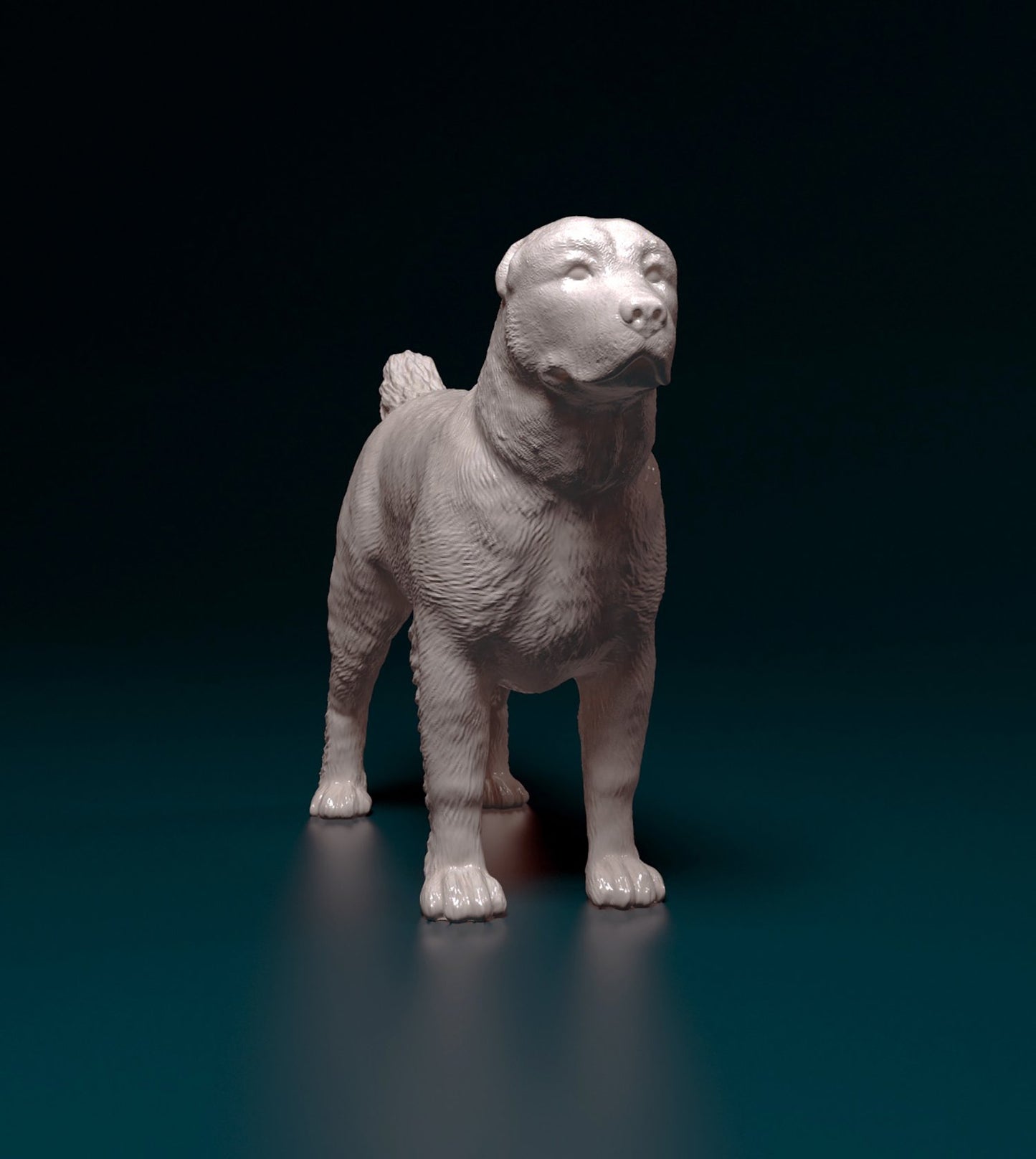 Central asian shepherd artist resin - white resin ready to prep / paint ALL SCALES
