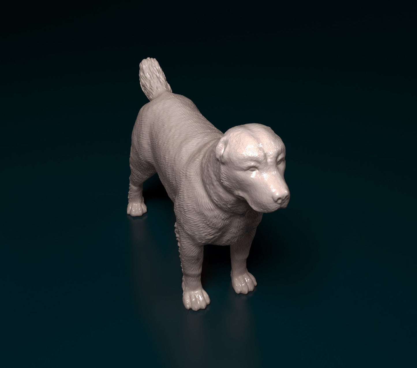 Central asian shepherd artist resin - white resin ready to prep / paint ALL SCALES
