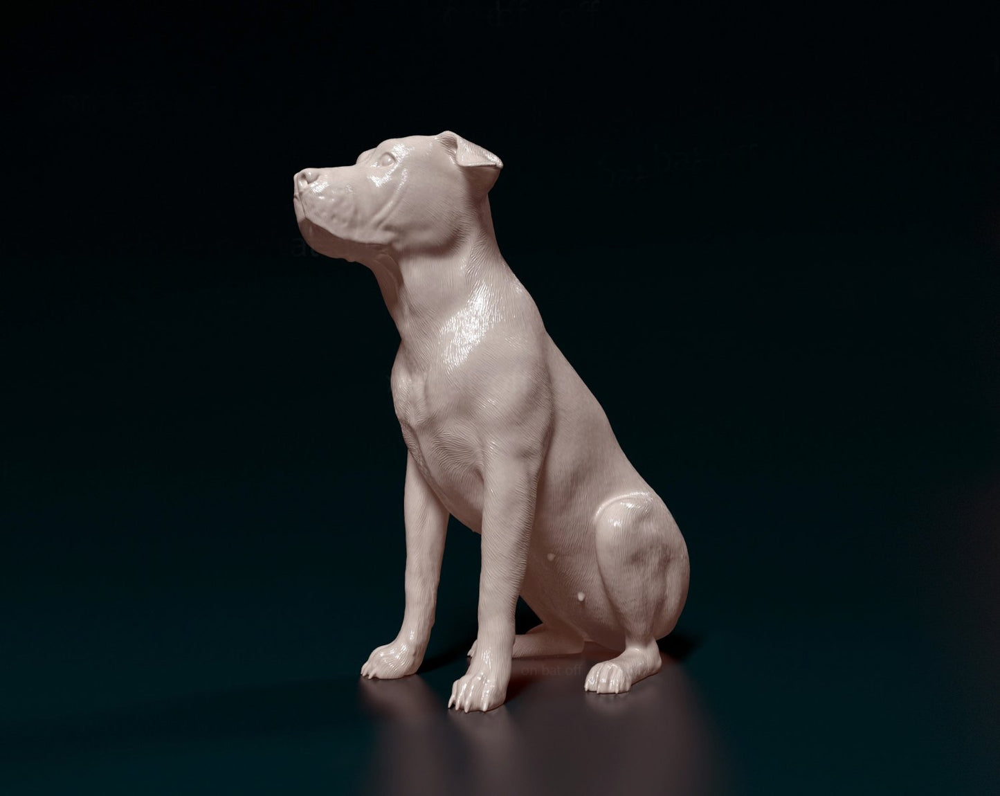 American bulldog artist resin - white resin ready to prep / paint ALL SCALES