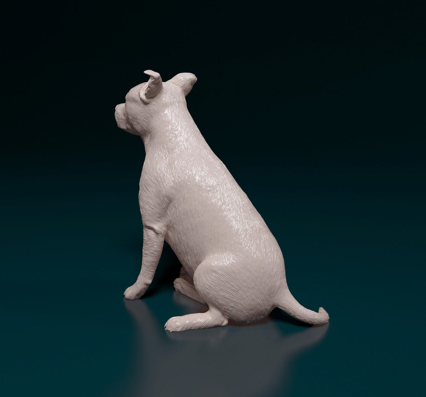 American staffordshire bull terrier artist resin - white resin ready to prep / paint ALL SCALES