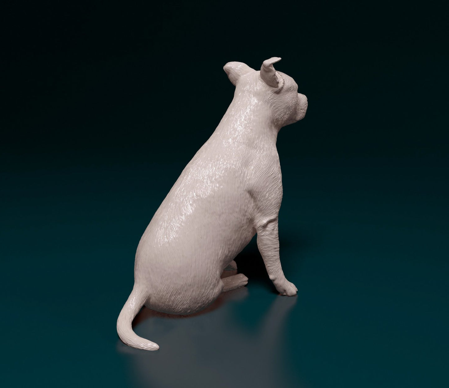 American staffordshire bull terrier artist resin - white resin ready to prep / paint ALL SCALES