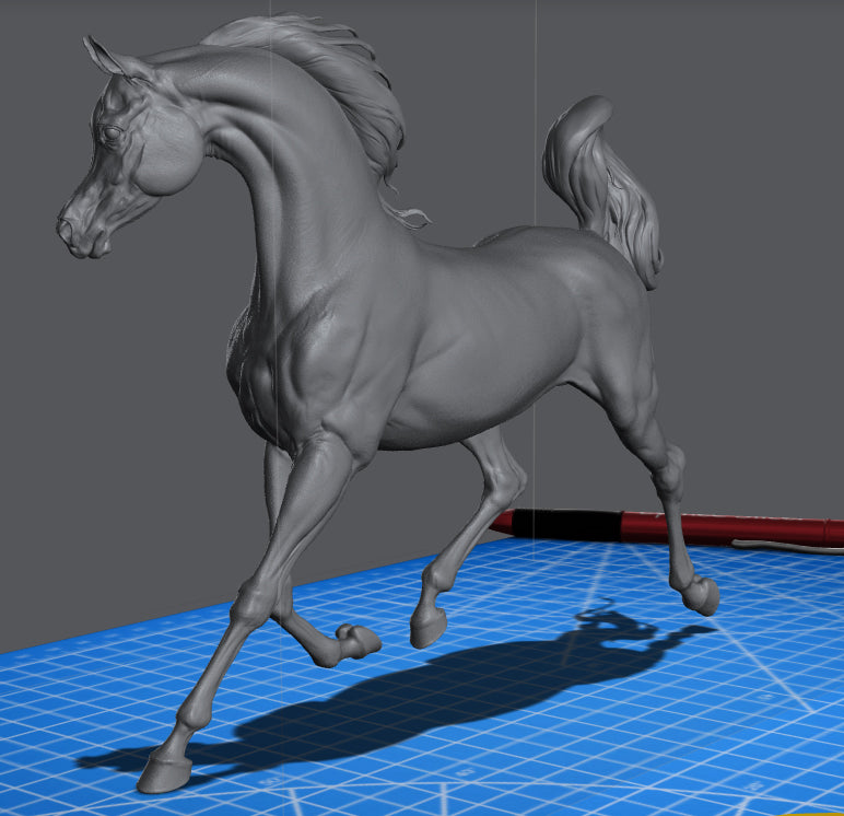 Rebellion - Prancing Arabian - white resin - ready to prep / paint - many options