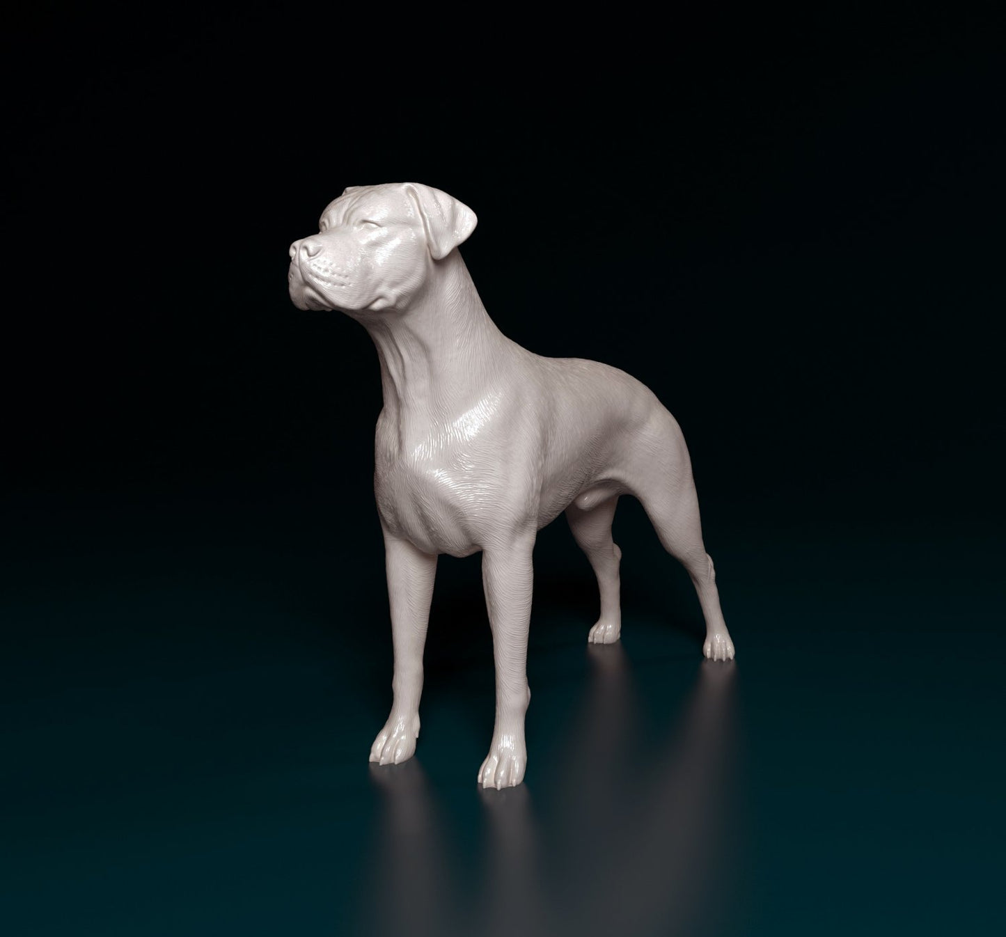 Dogo argentino artist resin - white resin ready to prep / paint ALL SCALES