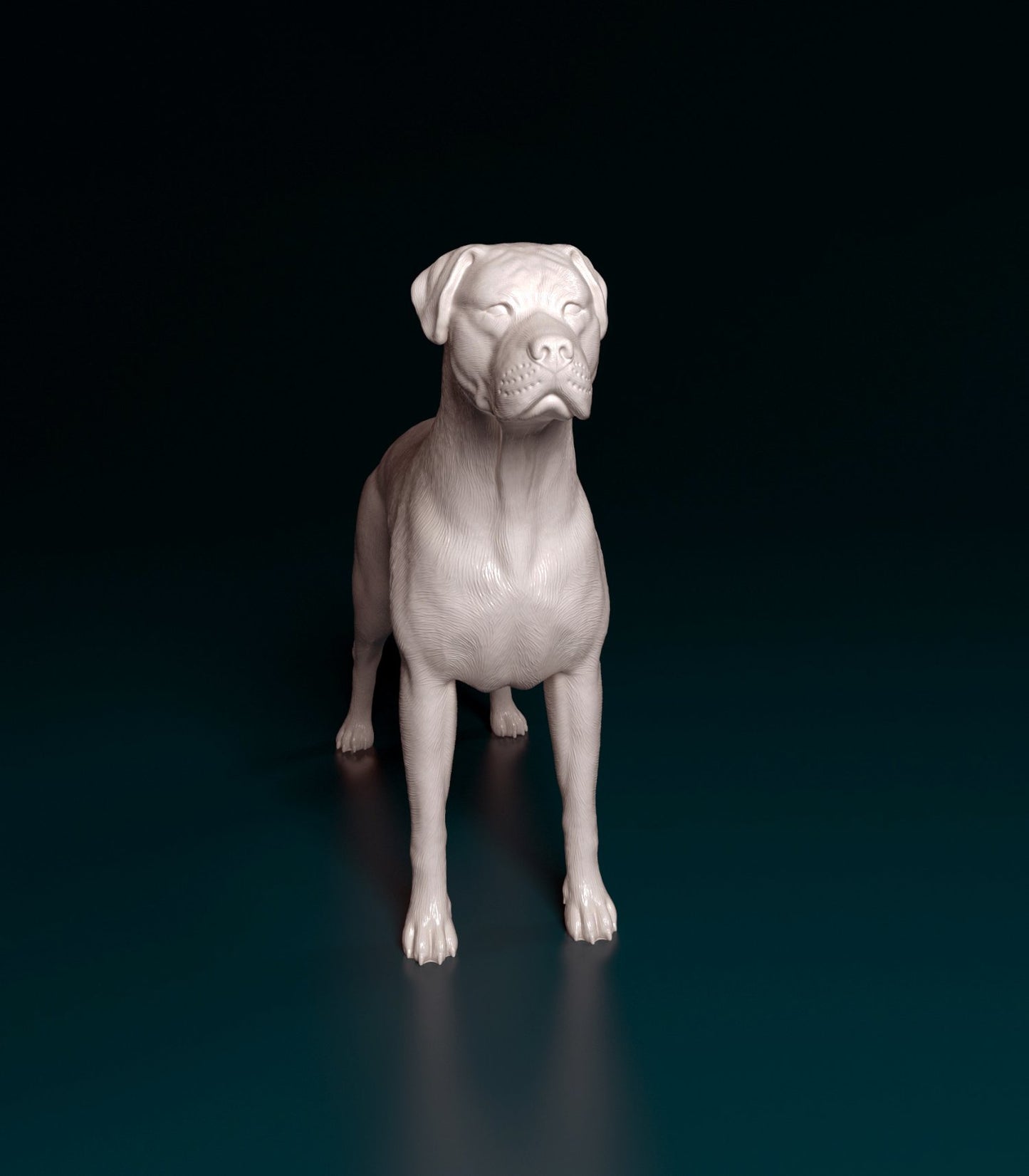 Dogo argentino artist resin - white resin ready to prep / paint ALL SCALES