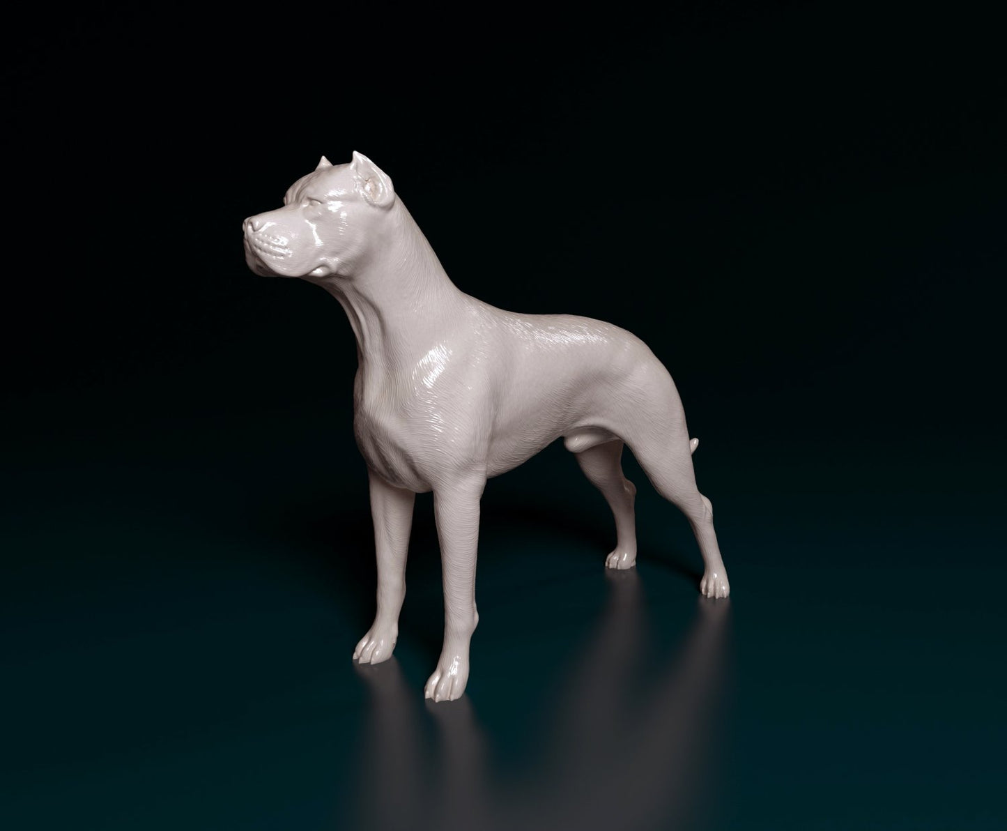 Dogo argentino artist resin - white resin ready to prep / paint ALL SCALES