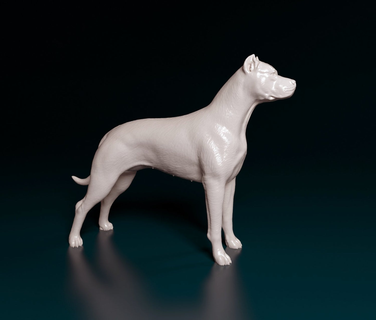 Dogo argentino artist resin - white resin ready to prep / paint ALL SCALES