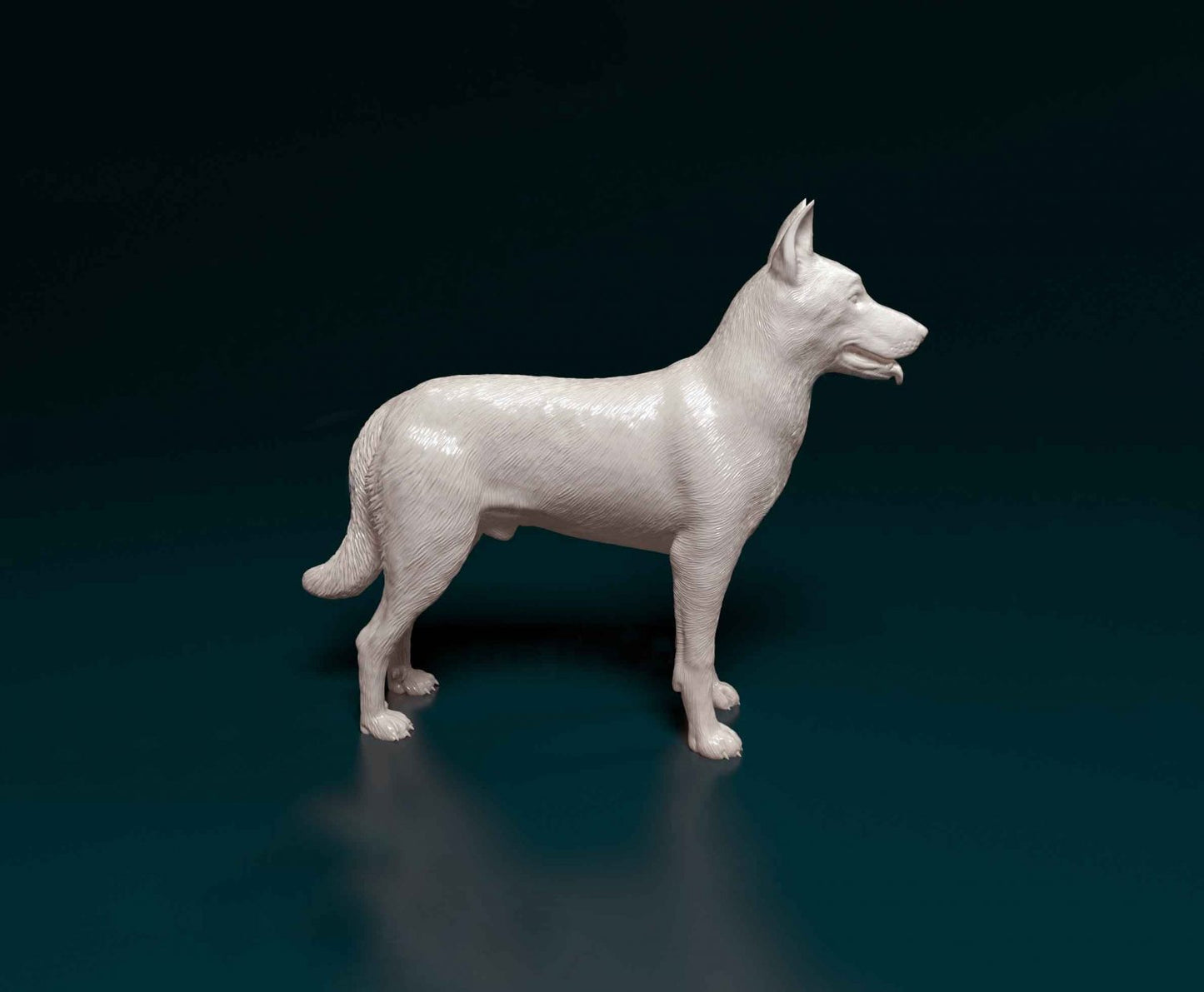 Bauceron dog artist resin - white resin ready to prep / paint ALL SCALES
