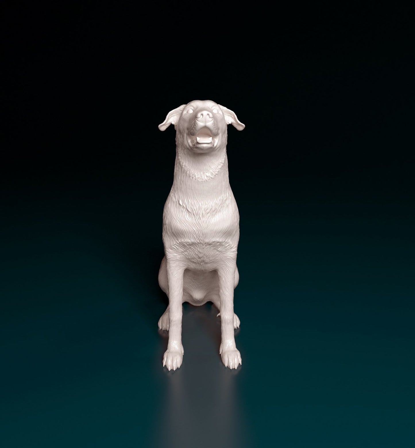 Bauceron 2 dog artist resin - white resin ready to prep / paint ALL SCALES