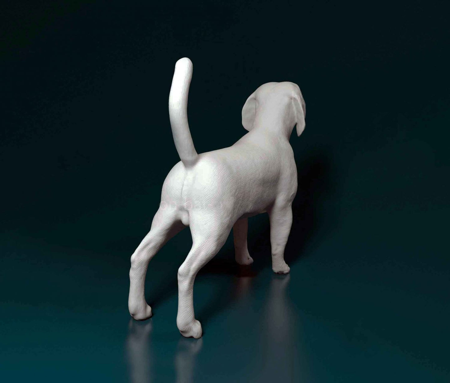 Beagle artist resin - white resin ready to prep / paint ALL SCALES