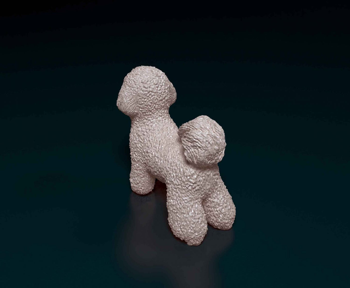 Bichon Frise 2 artist resin - white resin ready to prep / paint ALL SCALES