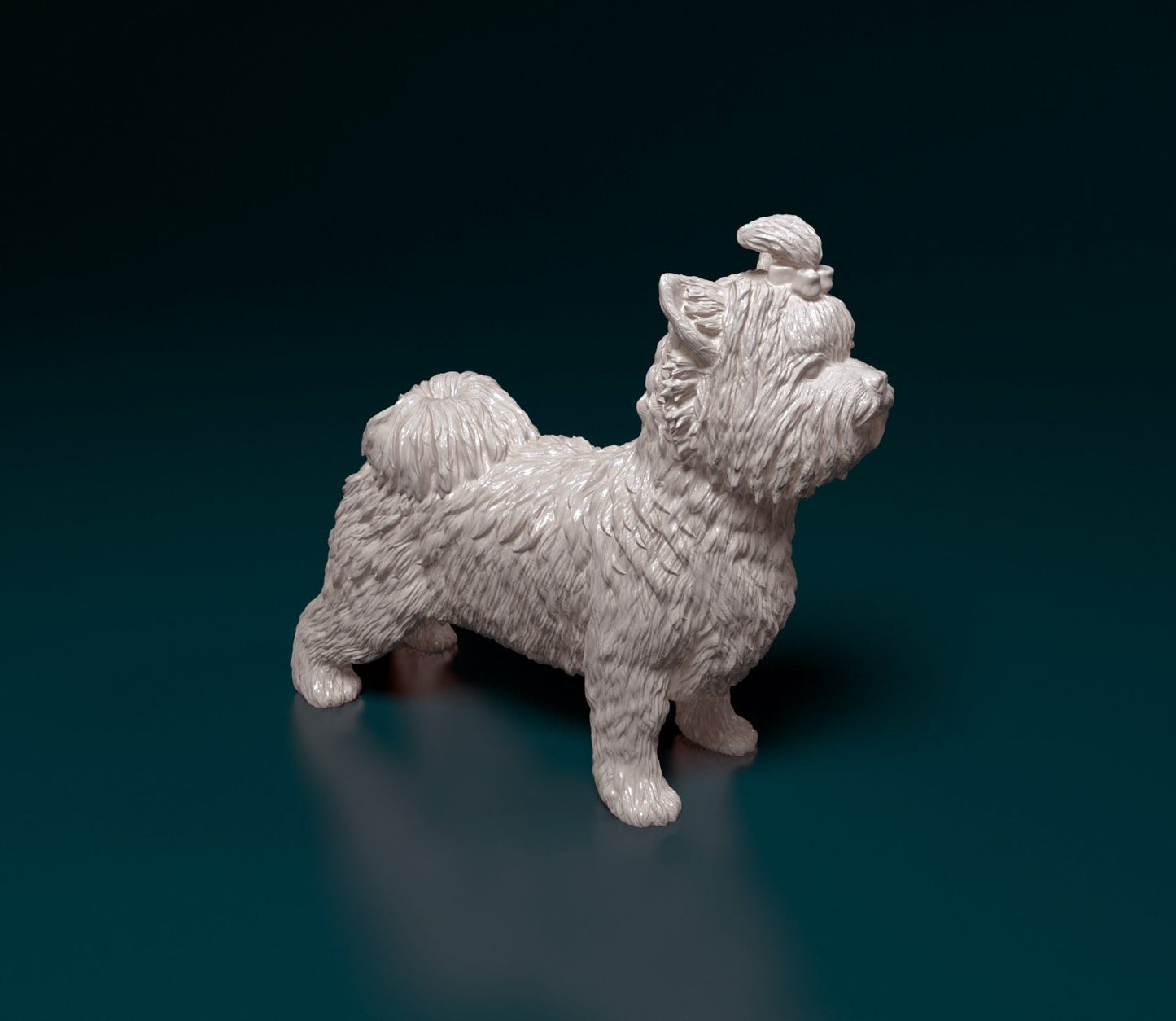 biewer yorkshire terrier artist resin - white resin ready to prep / paint ALL SCALES