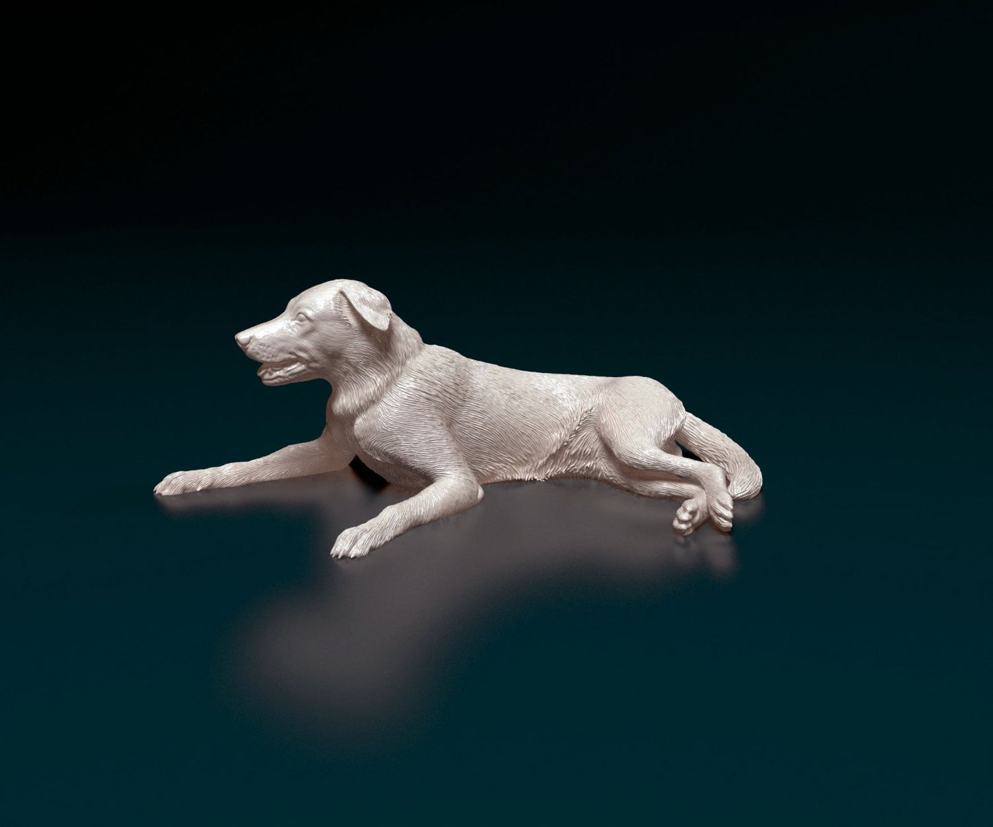 Border collie 2 artist resin - white resin ready to prep / paint ALL SCALES