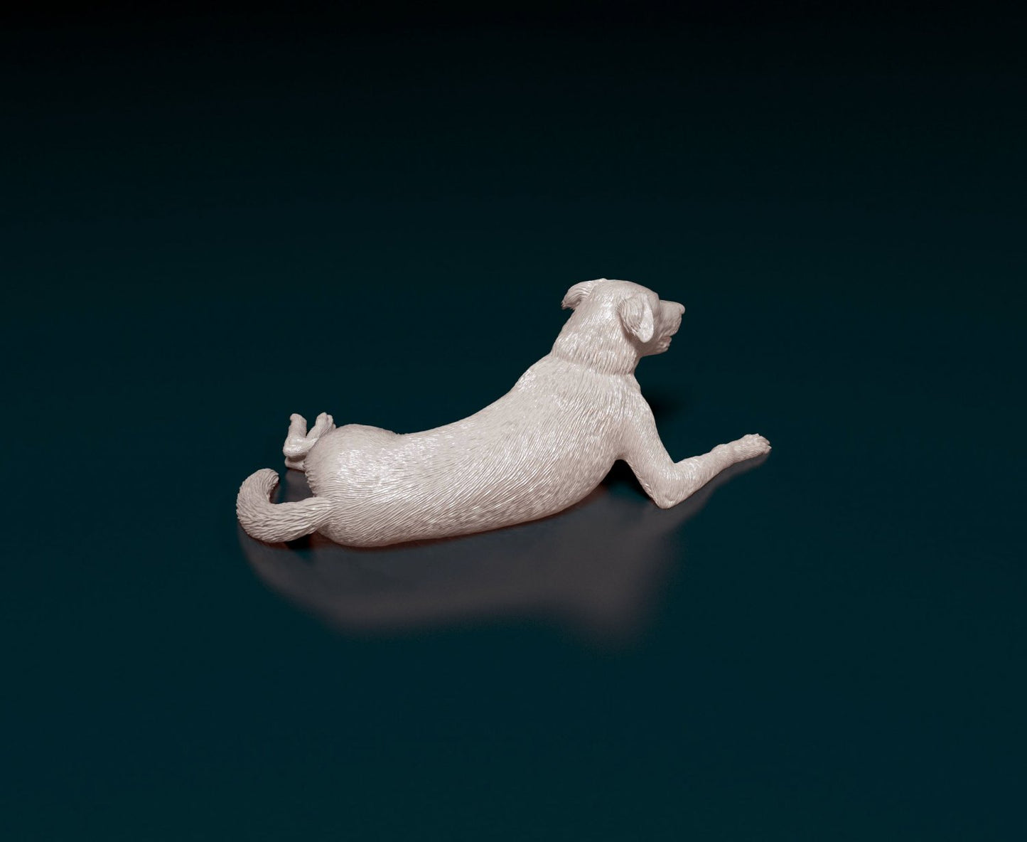 Border collie 2 artist resin - white resin ready to prep / paint ALL SCALES