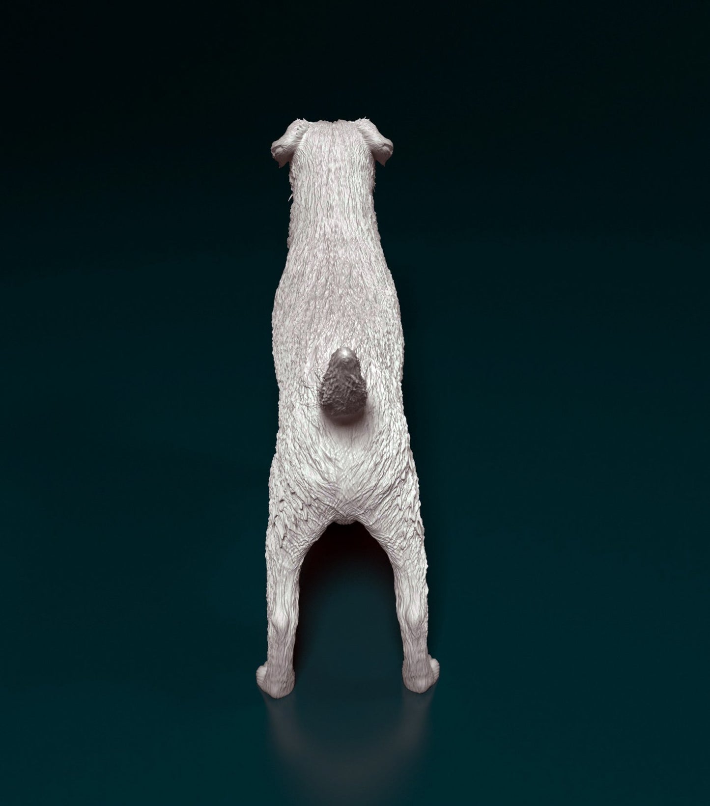 Border terrier artist resin - white resin ready to prep / paint ALL SCALES