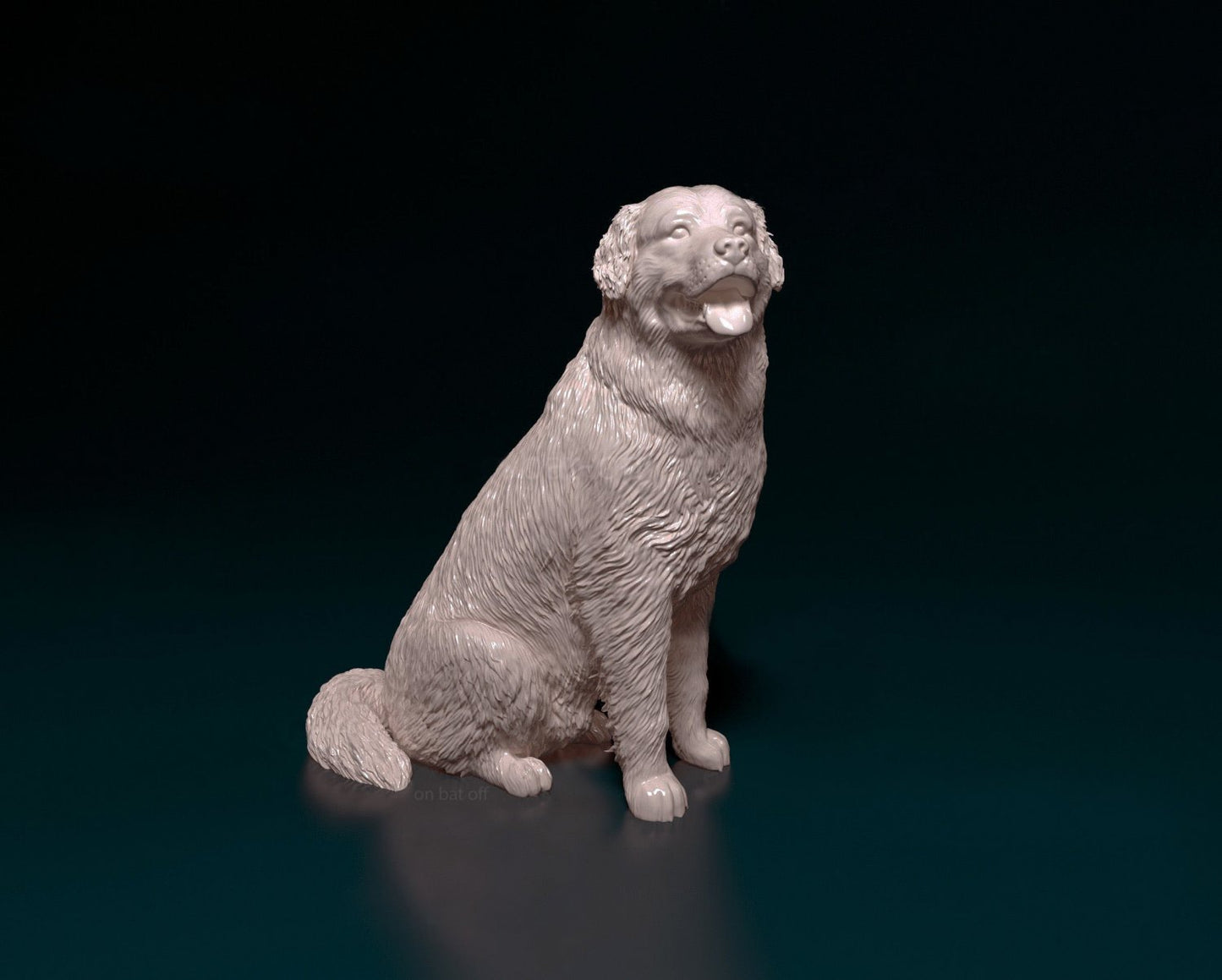 Bernese mountain dog sitting artist resin - white resin ready to prep / paint ALL SCALES