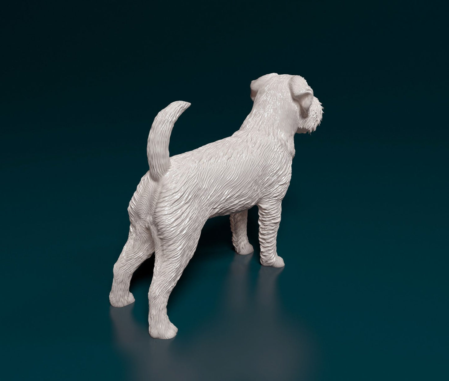 Brussels griffon wire hair artist resin - white resin ready to prep / paint ALL SCALES