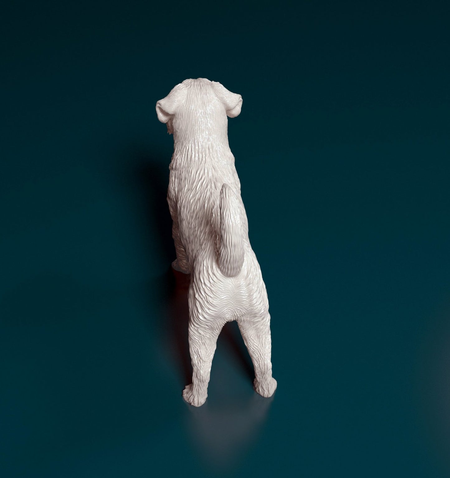 Brussels griffon wire hair artist resin - white resin ready to prep / paint ALL SCALES