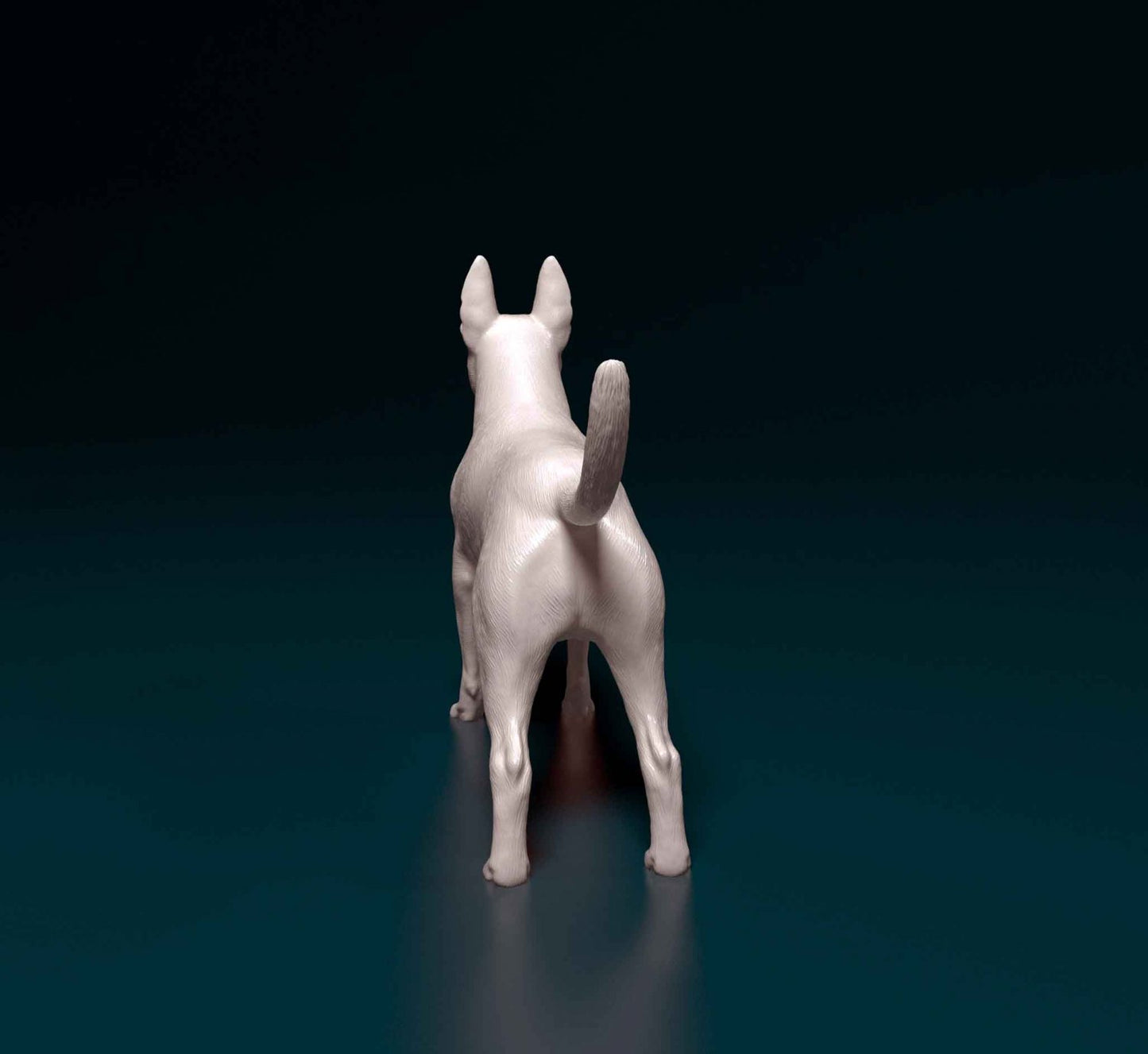 Bull terrier 3 artist resin - white resin ready to prep / paint ALL SCALES