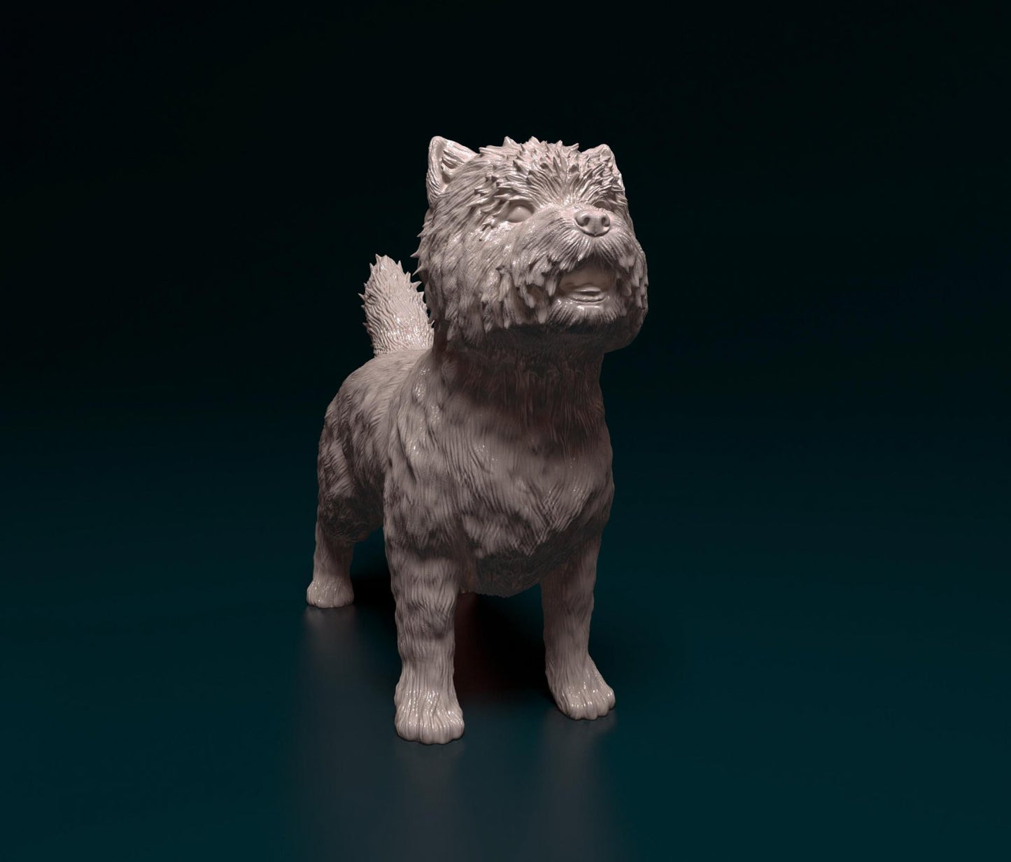 Cairn terrier artist resin - white resin ready to prep / paint ALL SCALES