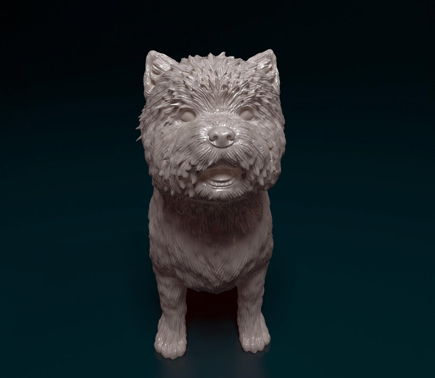 Cairn terrier artist resin - white resin ready to prep / paint ALL SCALES