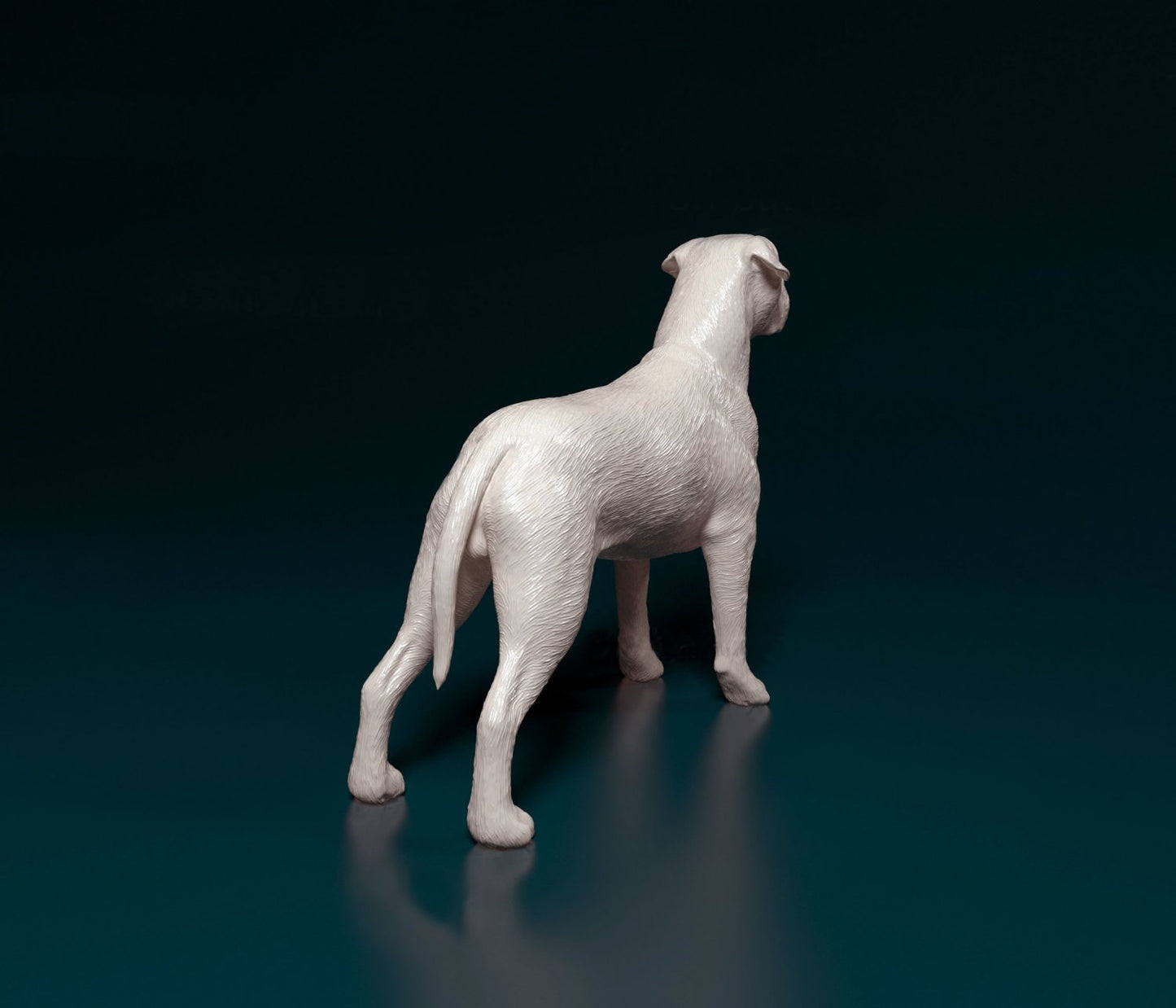 Cane Corso 2 artist resin - white resin ready to prep / paint ALL SCALES