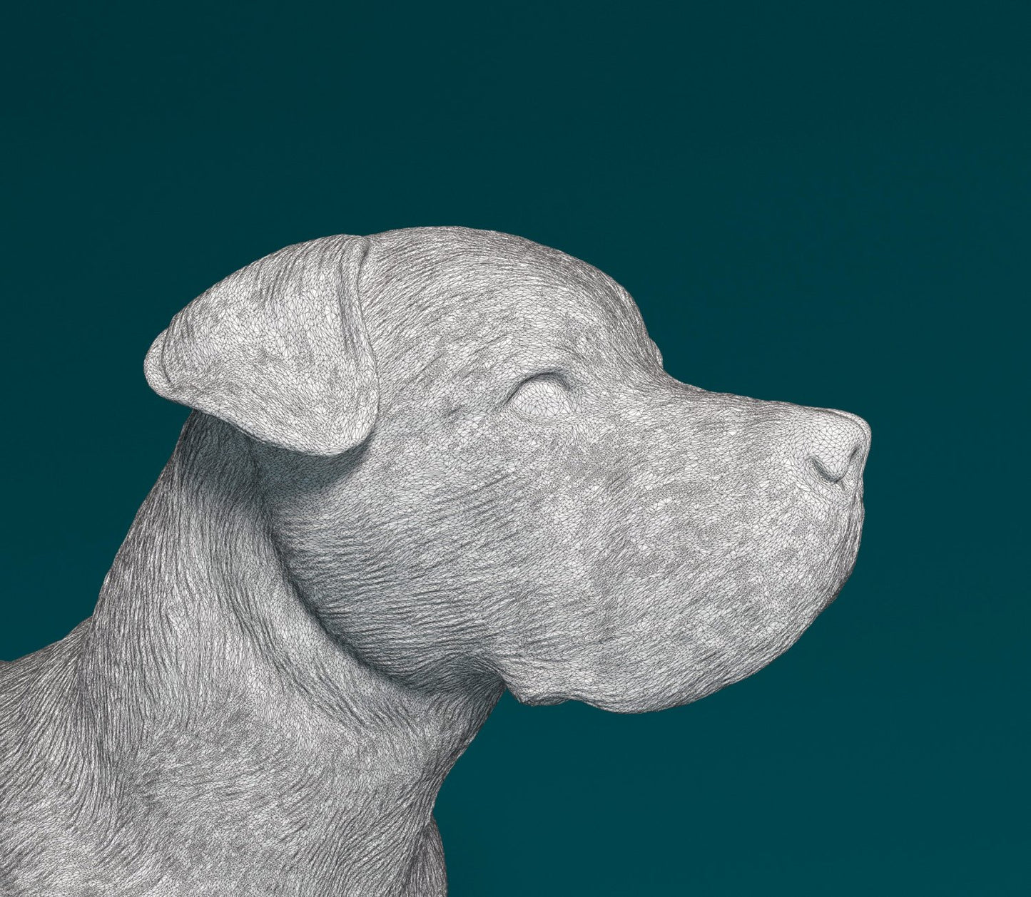 Cane Corso 2 artist resin - white resin ready to prep / paint ALL SCALES