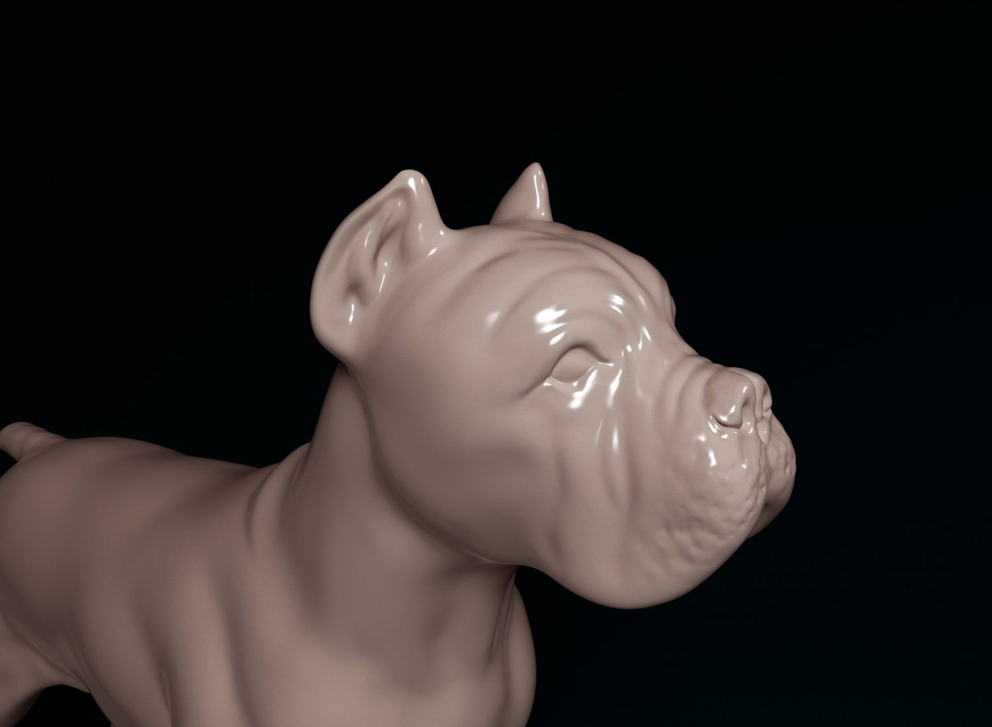 Cane Corso artist resin - white resin ready to prep / paint ALL SCALES