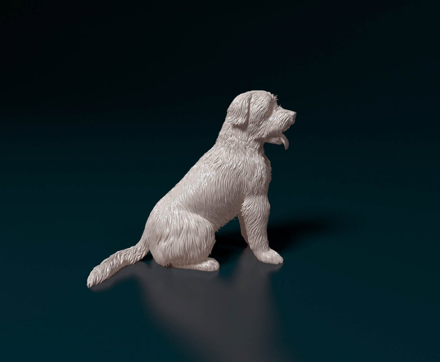 Catalan sheepdog artist resin - white resin ready to prep / paint ALL SCALES