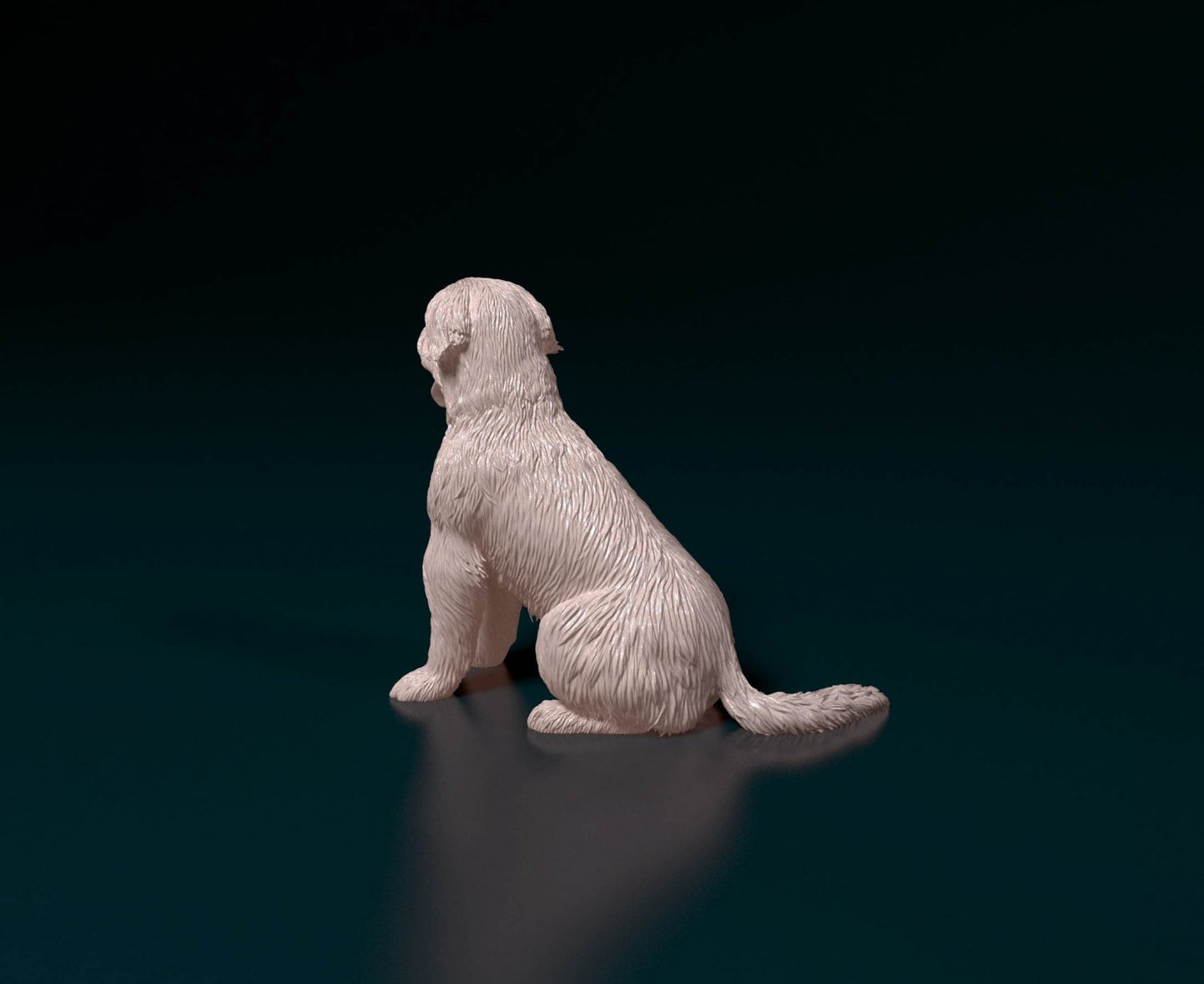 Catalan sheepdog artist resin - white resin ready to prep / paint ALL SCALES