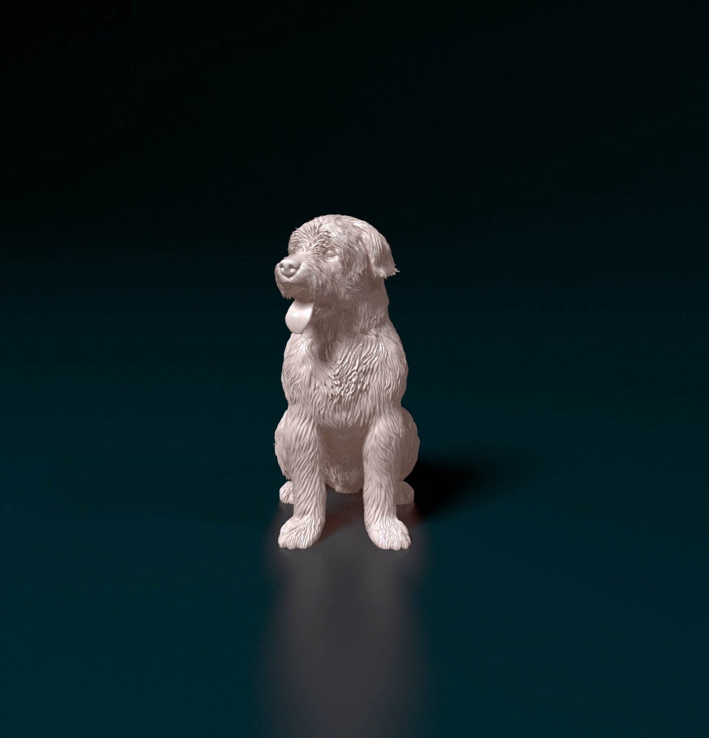 Catalan sheepdog artist resin - white resin ready to prep / paint ALL SCALES