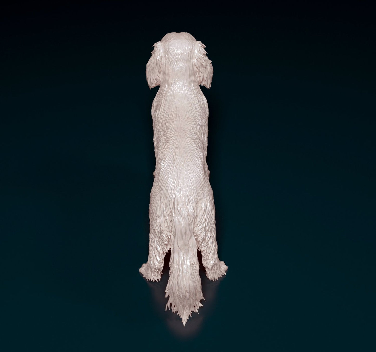 Cavalier king charles spaniel 2 artist resin - white resin ready to prep / paint ALL SCALES