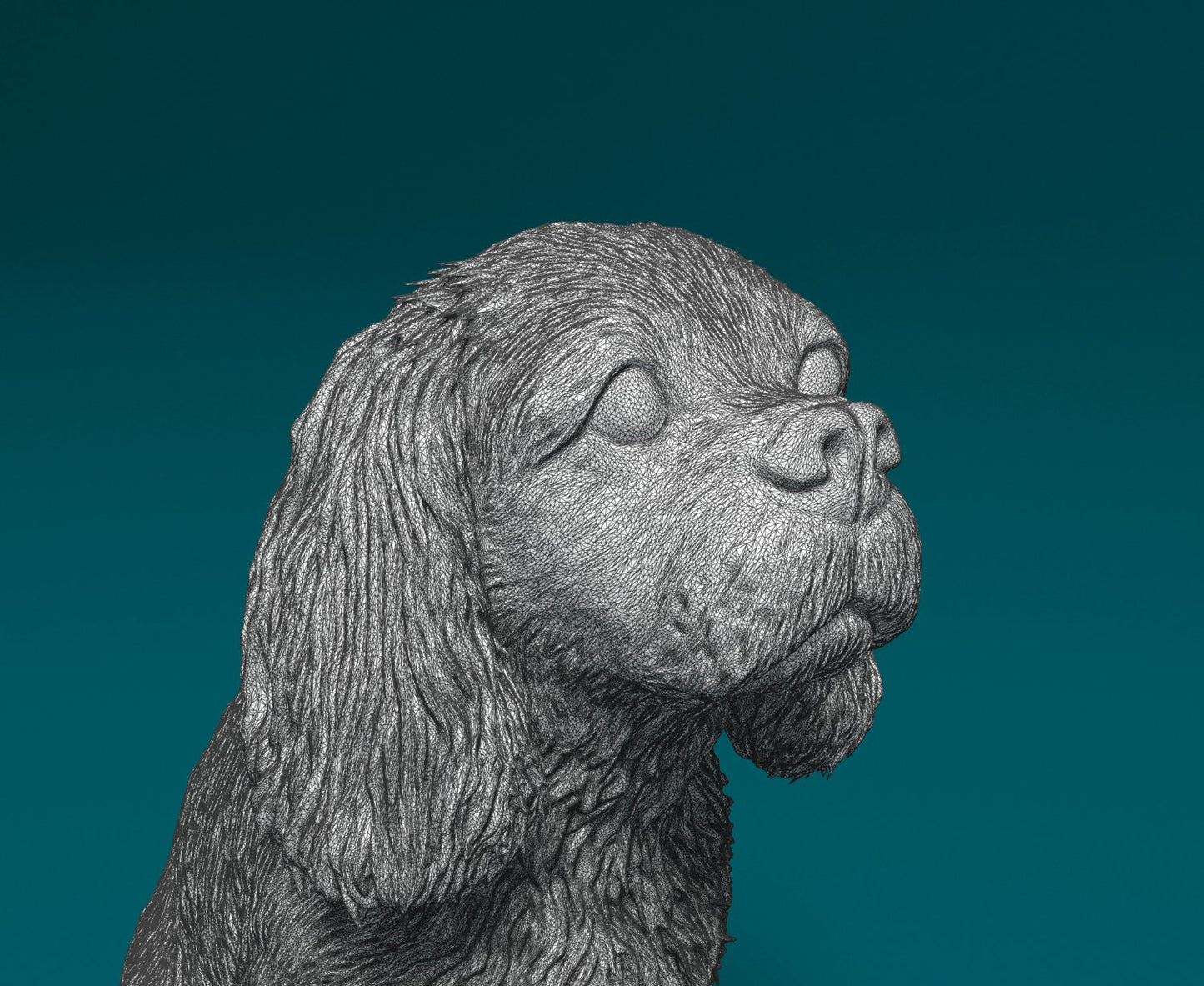 Cavalier king charles spaniel artist resin - white resin ready to prep / paint ALL SCALES