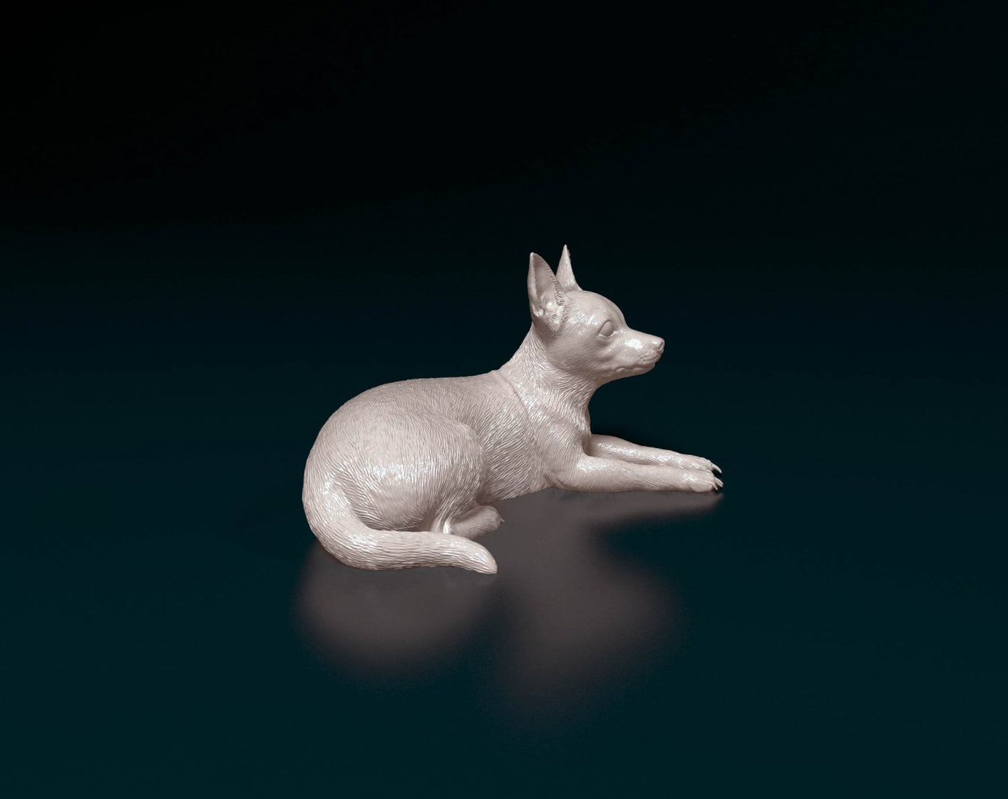 Chiuahua 3 artist resin - white resin ready to prep / paint ALL SCALES