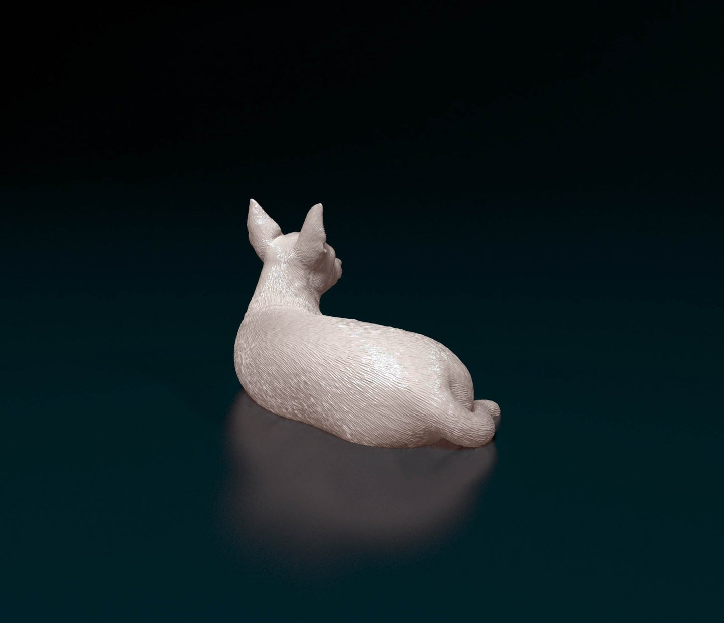 Chiuahua 3 artist resin - white resin ready to prep / paint ALL SCALES