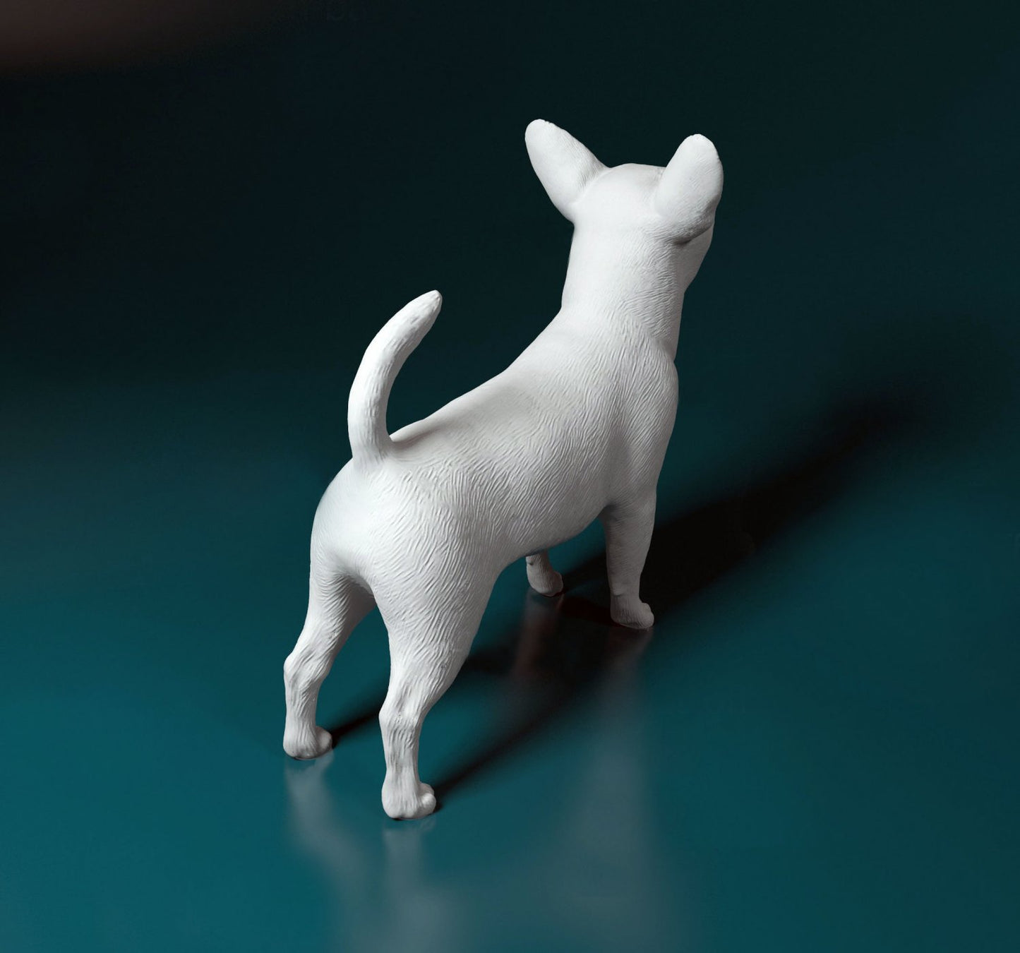 Chiuahua artist resin - white resin ready to prep / paint ALL SCALES