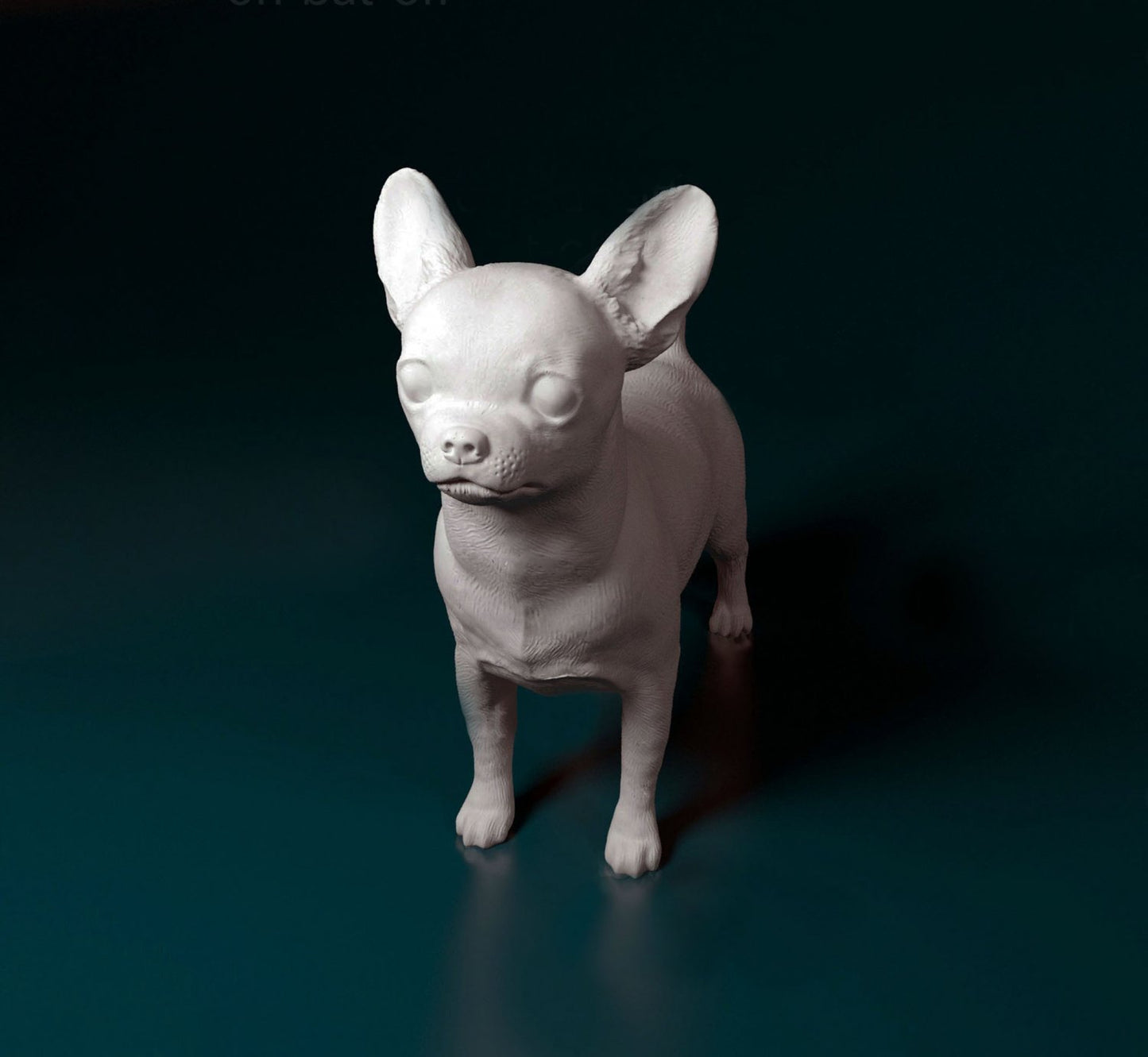 Chiuahua artist resin - white resin ready to prep / paint ALL SCALES