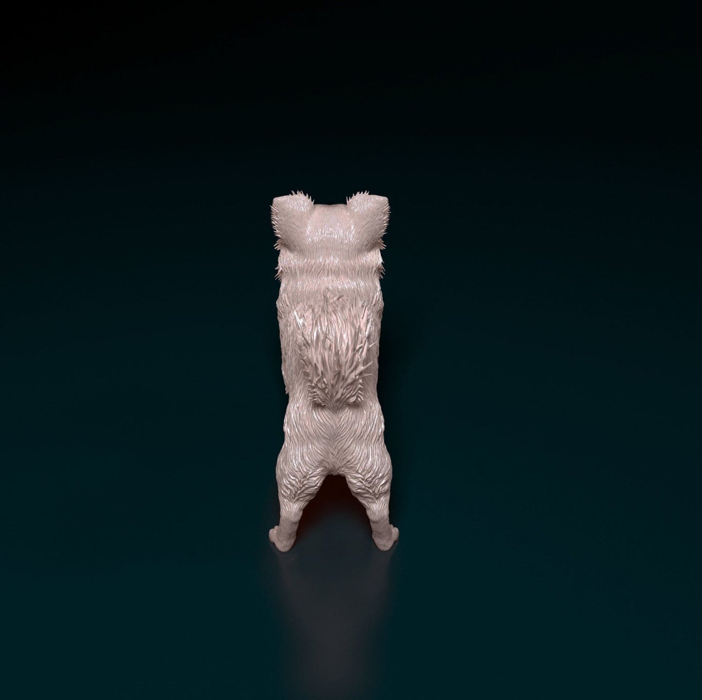Chihuahua longhaired 3 artist resin - white resin ready to prep / paint ALL SCALES