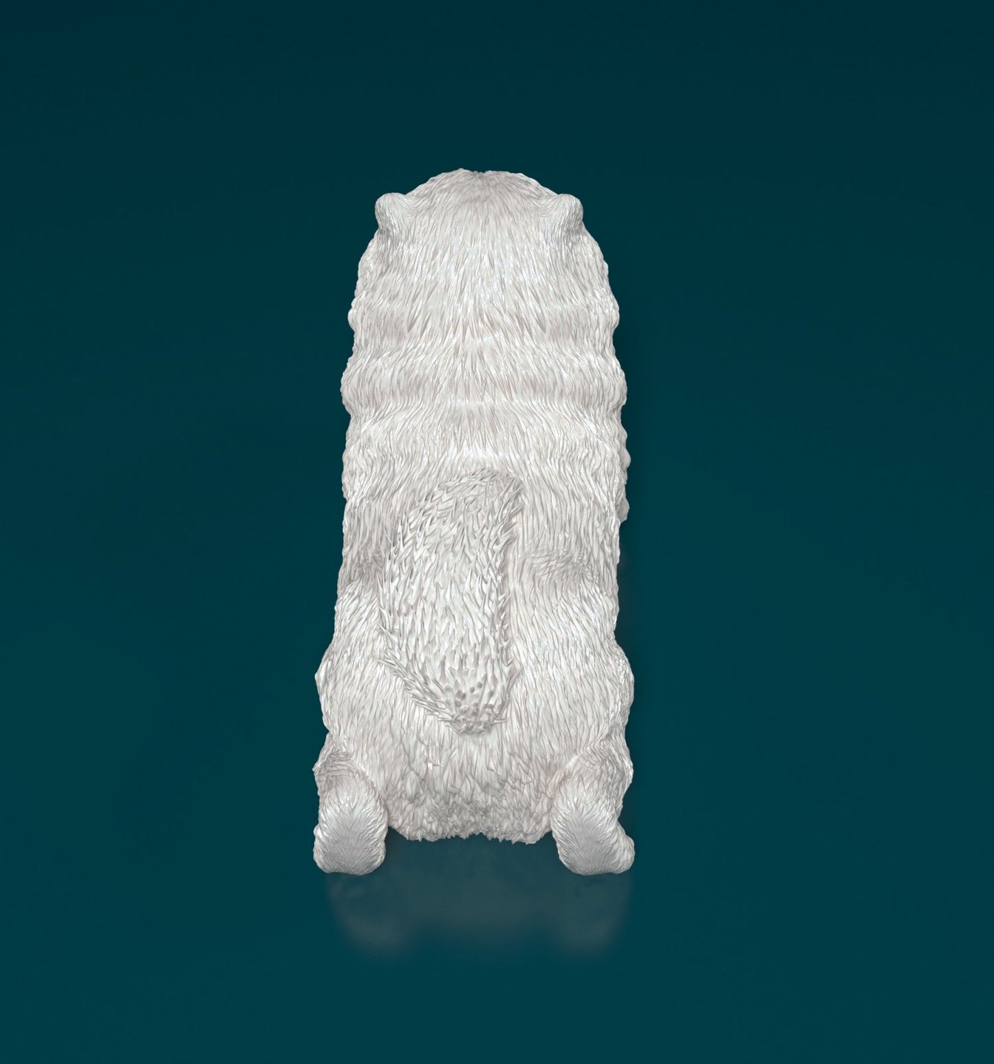 Chow chow 2 artist resin - white resin ready to prep / paint ALL SCALES