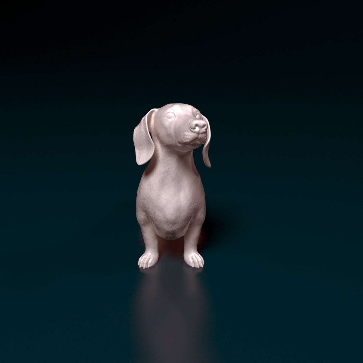 Dachshund artist resin - white resin ready to prep / paint ALL SCALES