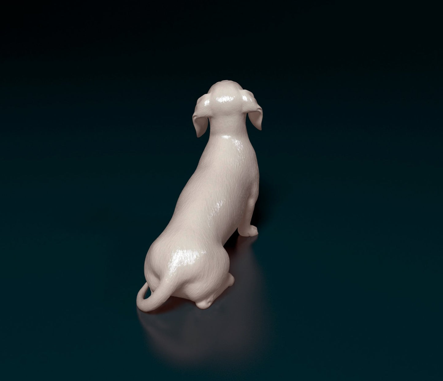 Dachshund artist resin - white resin ready to prep / paint ALL SCALES