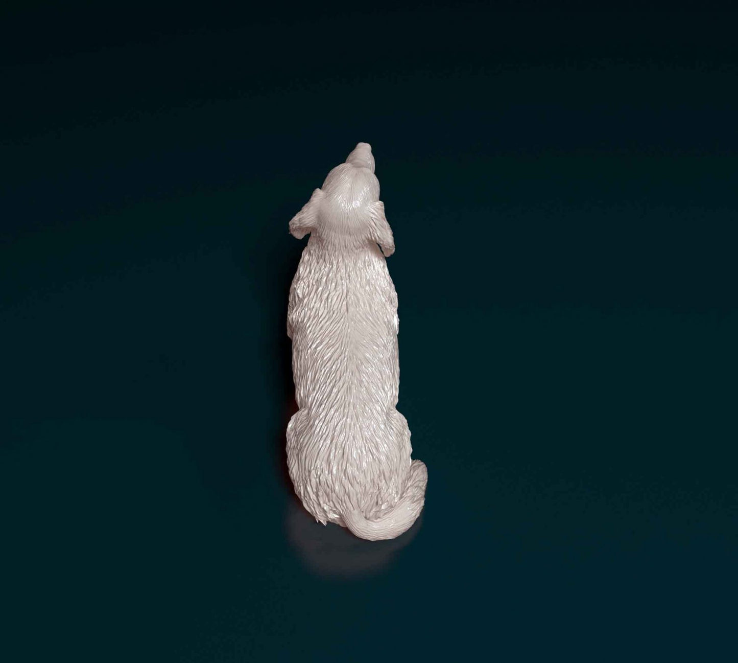 Dachshund long haired 2 artist resin - white resin ready to prep / paint ALL SCALES