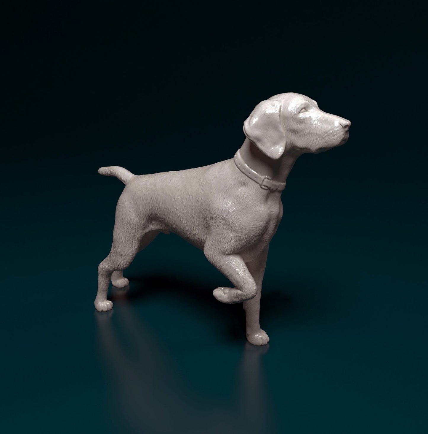German shorthaired pointer artist resin - white resin ready to prep / paint ALL SCALES