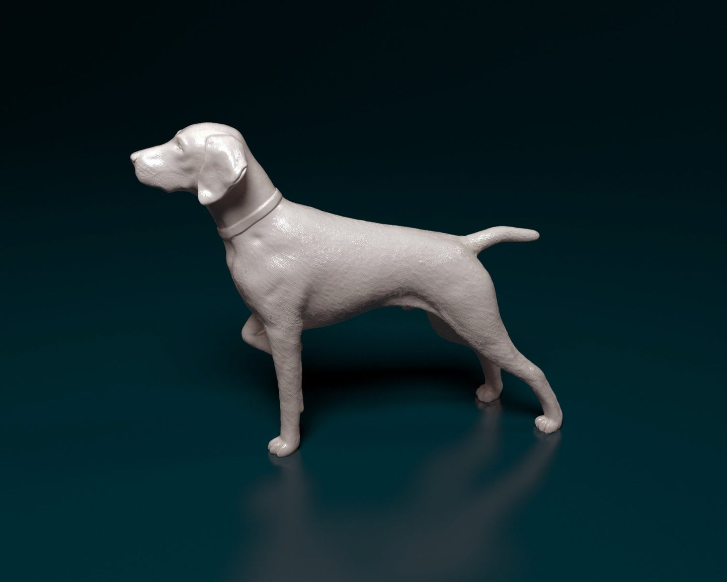 German shorthaired pointer artist resin - white resin ready to prep / paint ALL SCALES