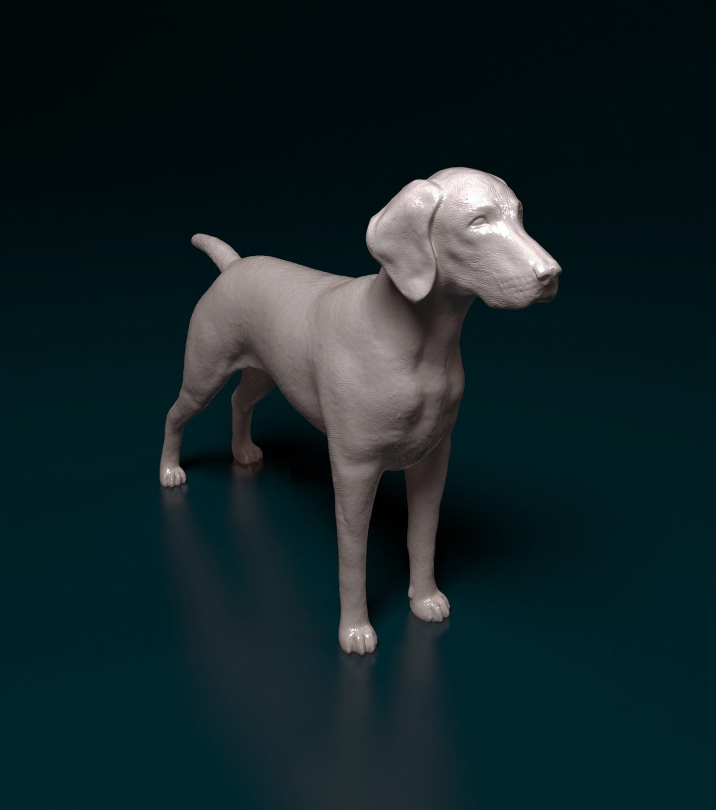 German shorthaired pointer 2 artist resin - white resin ready to prep / paint ALL SCALES