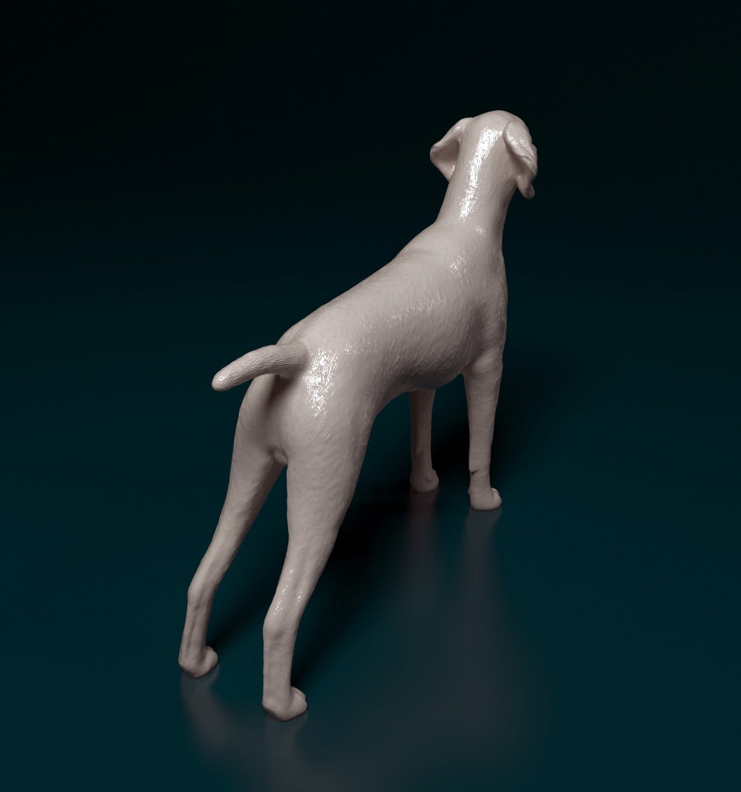 German shorthaired pointer 2 artist resin - white resin ready to prep / paint ALL SCALES