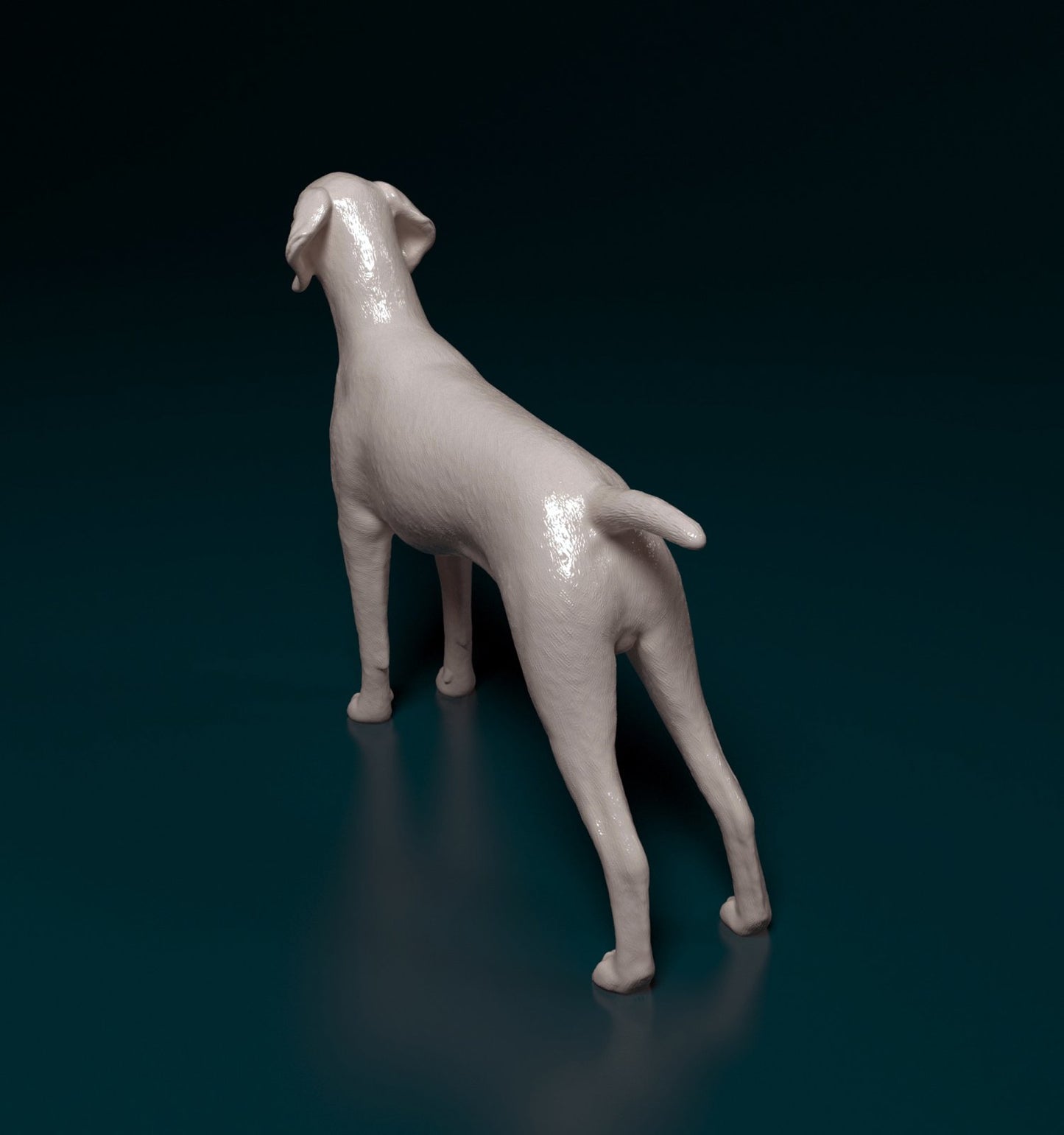 German shorthaired pointer 2 artist resin - white resin ready to prep / paint ALL SCALES