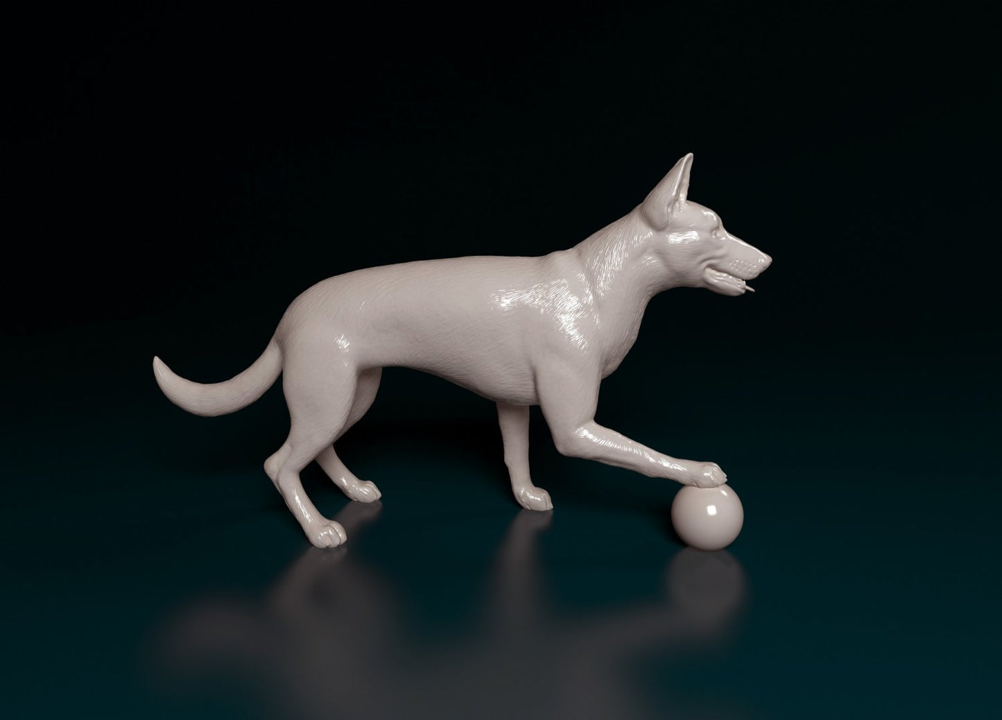 Dog will ball artist resin - white resin ready to prep / paint ALL SCALES