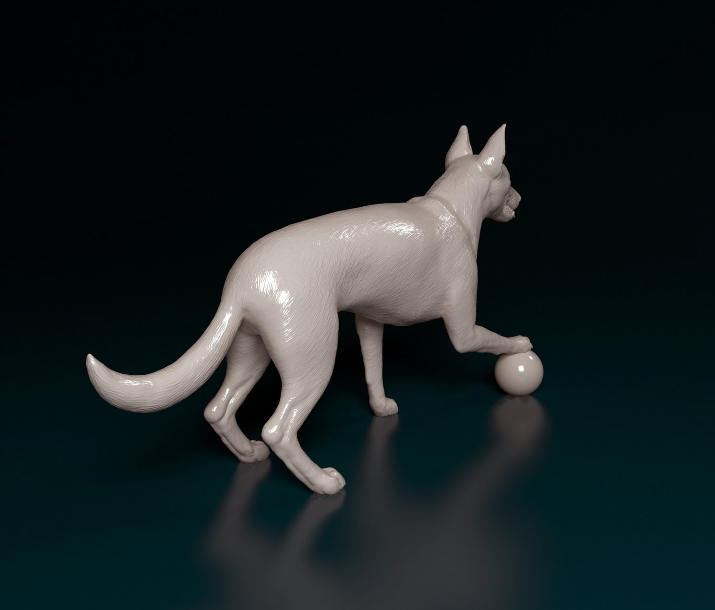 Dog will ball artist resin - white resin ready to prep / paint ALL SCALES