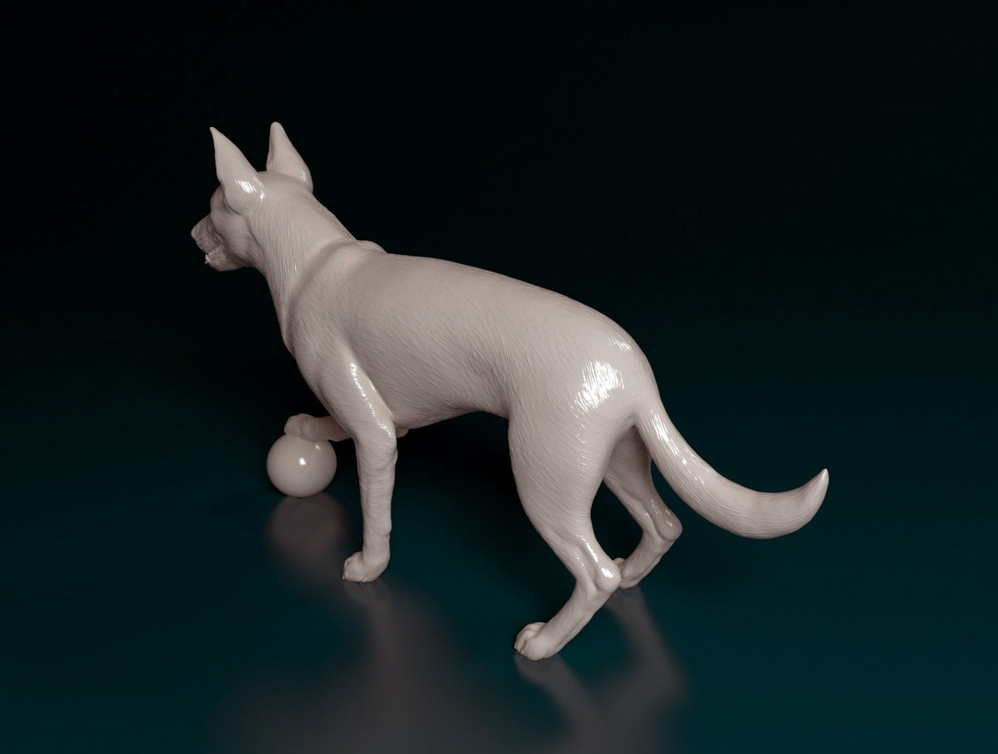 Dog will ball artist resin - white resin ready to prep / paint ALL SCALES